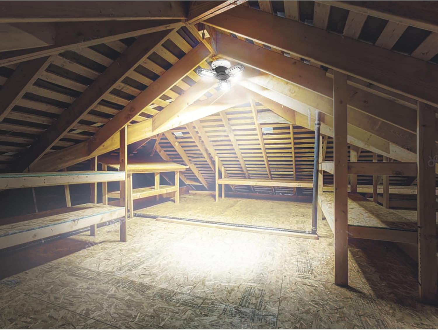 FarPoint LED Garage/Ceiling Light, 10,000 Lumens FLFB31004 FarPoint LED Garage/Ceiling Light, 10,000 Lumens FLFB31004